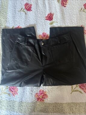 Anthropology Maeve The Colette Vegan Leather Pants